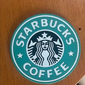 Starbucks Green and White Logo Decal